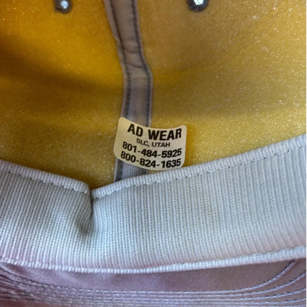 Vintage Silver Service Arnold Machinery Snapback Hat Made in USA Tan Patch Logo